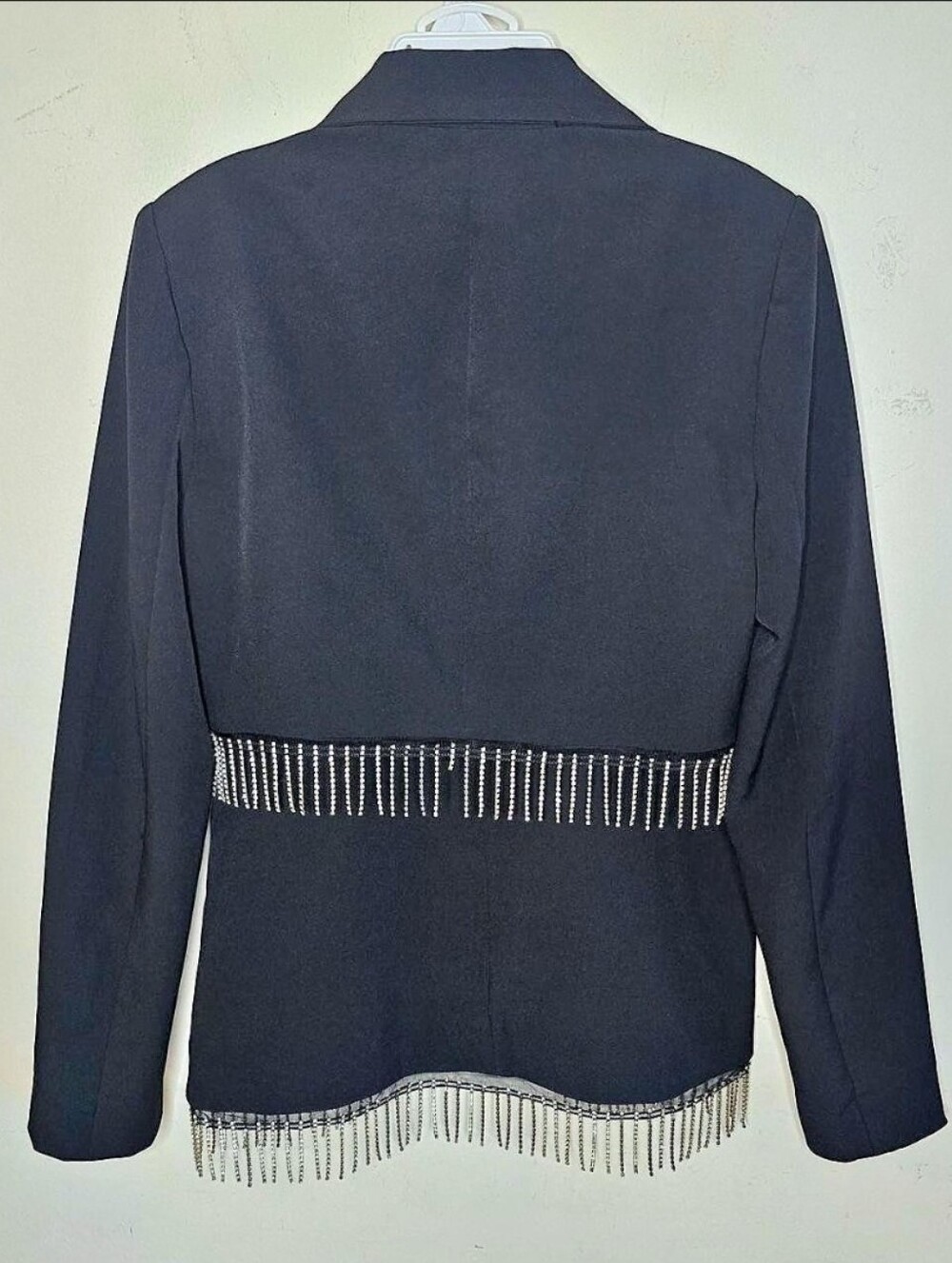 House of Harlow 1960 Rhinestone Fringe Blazer Skirt Set Women’s Size Small Y2K - Picture 3 of 16